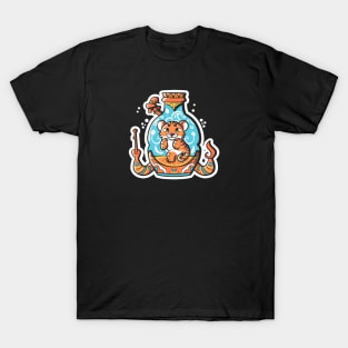 Cute Dancing Tiger in a Genie Bottle T-Shirt